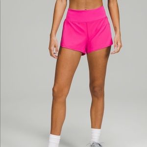 LULULEMON💗“Speed Up Mid-Rise Lined Short 4” NWT💗SONIC PINK